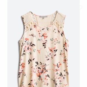 DANIEL RAINN Waicy Lace Crochet Detail Knit Top